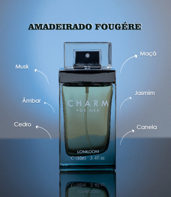 Perfume  Masculino Lonkoom Charm For Men Eau de Toilette 100ml - Image 2