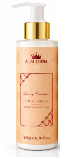 Hidratante Royal Amber Al Sultana 200 ml– Fragrância Árabe